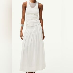 H&M Pin-Tuck White Skirt Sz XS